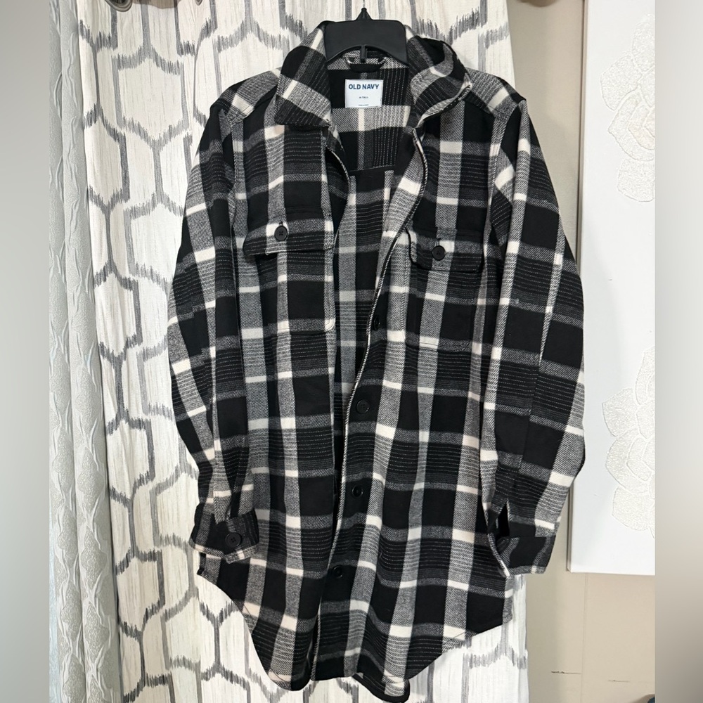 Old Navy Monochrome Checkered Jacket